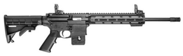 Smith & Wesson, M&P15-22, Semi-Automatic, AR, 22 LR, 16.5" Barrel, Black, Fixed 6 Position Stock, 10" M&P Slim Handguard with Magpul M-LOK, 10Rd, Magpul Flip up Rear Sight, CA Compliant