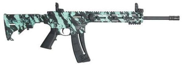 Smith & Wesson M&P1522 Sport 22LR ROBINS EGG BLUE PLAT 25rd Mag