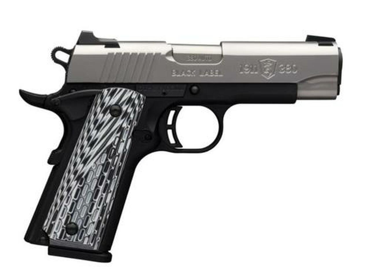 Browning 1911-380 Black Label Pro Compact Single 380 ACP ,SS, G10