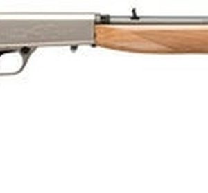 Browning SA-22 .22 LR, 19.30" Barrel, Satin Nickel, AAA Maple Stock, 10rd