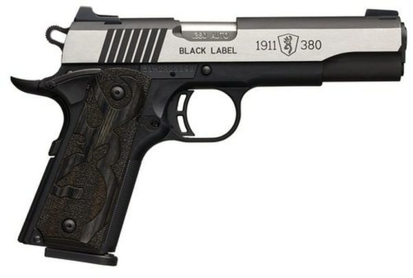Browning Black Label Medallion Pro 1911, .380 ACP, 4.25", 8rd, Night Sights