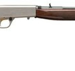 Browning SA-22 Grade II Octagon 22LR, 19.3" Barrel, Grade II/III Walnut Stock, Satin Nickel/Blued, 11rd