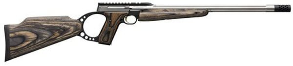 Browning Buck Mark Target Rifle 22LR, 18.5" Barrel, Green Laminate, Muzzle Brake