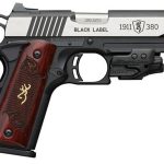Browning 1911 Black Label Crimson Trace Laser 380 ACP, 3-Dot Sight, 3 5/8" Barrel