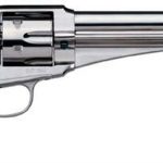 Uberti 1875 Army Outlaw Revolver, .45 Colt, 7.5", Nickel Finish, Walnut Grip