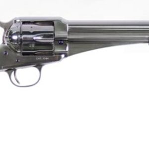 Uberti Frank James 1875 Single Action Army Outlaw, .45 Colt, 7.5", Ivory-Style Grip, Nickel Finish