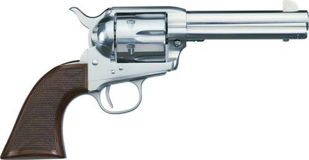 Uberti 1873 Cattleman El Patron .45 Colt, 4.75", Stainless, Checkered Walnut