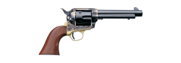 Uberti 1873 Cattleman Steel, .22 LR, 5.5", 6rd, Walnut-Grips, Case-Hardened