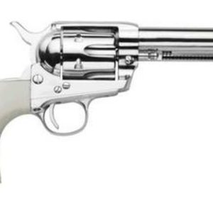 Traditions Frontier 1873 Revolver, .45 Colt, 5.5", Nickel, Whte PVC Grips