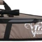 Traditions Black Powder Vortek Ultralight Scoped Gun/Case Package .50 Caliber 28" Tapered Lightweight Fluted Barrel 3-9x40mm Duplex Rangefinding Scope Black Hogue Overmold Stock