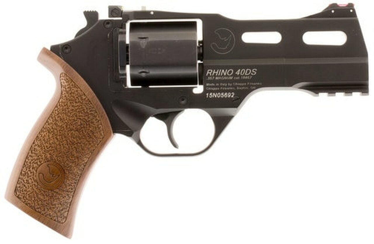Chiappa Rhino 40SAR, .357 Magnum, 4" Barrel, 6rd, Walnut Grip, Black Stainless Steel