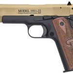 Chiappa Firearms 1911, 22LR, 5" Barrel, 10rd, Hogue Rubber Grip, Tan Slide
