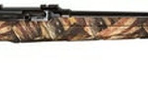 Savage A17 .22 LR, 22" Barrel, American Flag Stock, Black Carbon, 10rd