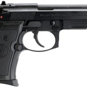 Beretta 92 Compact, Rail 9mm 4.25 Barrel, Black Synthetic Grip Black Bruniton Finish, 10rd