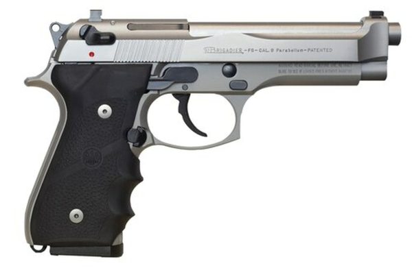 Beretta 92FS Brigadier Inox SA/DA 9mm 4.9" Barrel, Black Rubber Grip, 10rd
