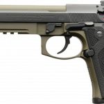 Beretta M9A3G, 9mm, 5.2" Threaded Barrel, 17rd, Green/Black
