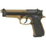 Beretta 92FS 9MM, 4.9" Barrel Burnt Bronze Finish Ambi Safety 3 Dot Sights 2- 15rd Mags