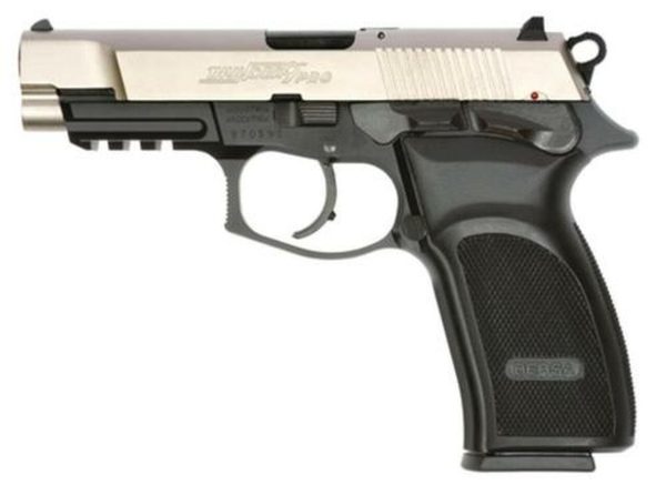Bersa Thunder Pro DA/SA HC 9mm 4.25" Barrel, Poly Grip Black /Nickel, 17rd