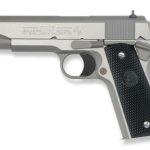 Colt Series 1991 Government 9mm 5" Barrel Brushed SS Finish White Dot Sights Composite Grips 8rd