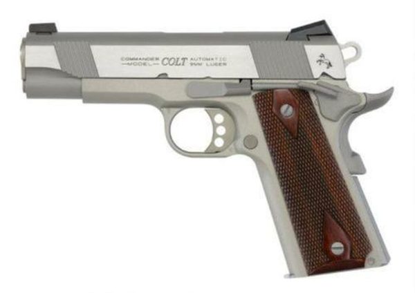 Colt 1911 Govt XSE Series 9mm, 5", Stainless Steel, Rosewood Grips