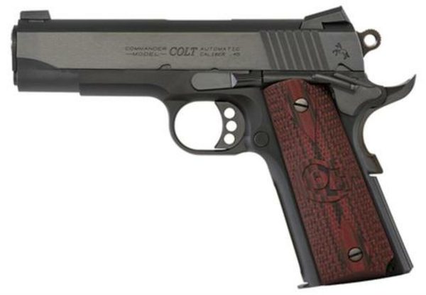 Colt Lightweight Commander 9mm 4.25" Barrel Blue Finish Novak Sights G10 Grips 8rd Mag