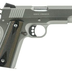 Colt Combat Commander, 45 ACP, 4.25" Barrel, 8rd, G10 Black Cherry Grips, Stainless Steel