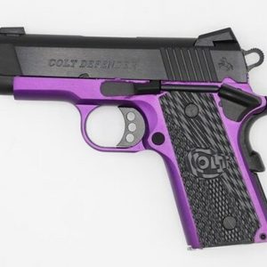 Colt Violet Defender Purple Cerakote 45 ACP 4.25" Barrel Novak Sights G10 Grips 1 of 200