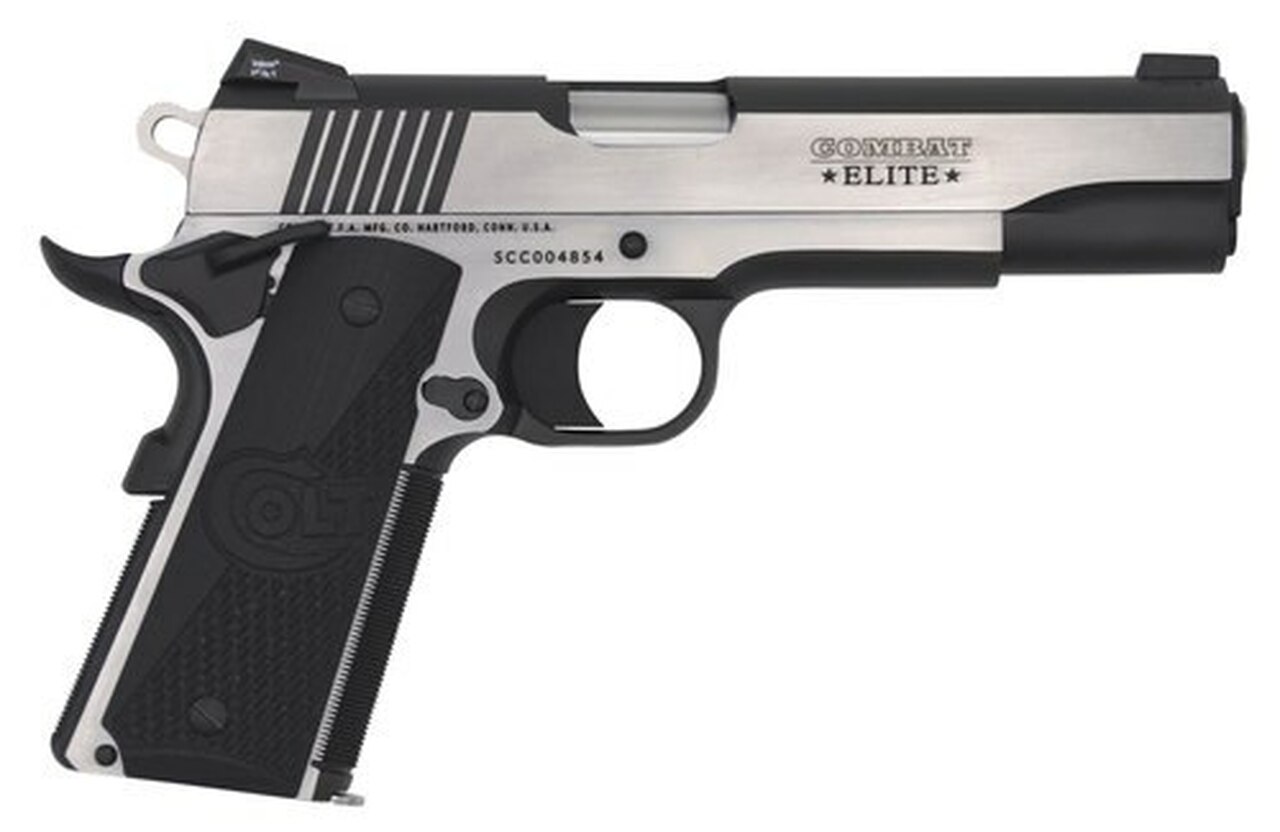 Colt Combat Elite Government, 9mm, 5" Barrel, 8rd, 2-Tone, Night Sights