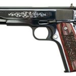Colt 1911 Series 70 .45 ACP Gustave Young Engravers Series, 1 of 525, 5" Barrel, Rosewood Grips, Engraved Slide, 8rd