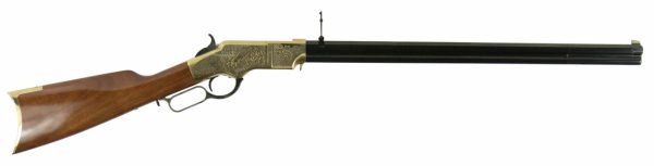 Taylor's 1860 .44-40 Win, 24" Barrel, Walnut, Blued, Engraved Brass, 13rd