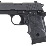 Sig P238, 380 ACP, 2.7In, Nitron, Blk, Sao, Siglite, BLK Rubber Grip, (1) 7RD Steel MAG