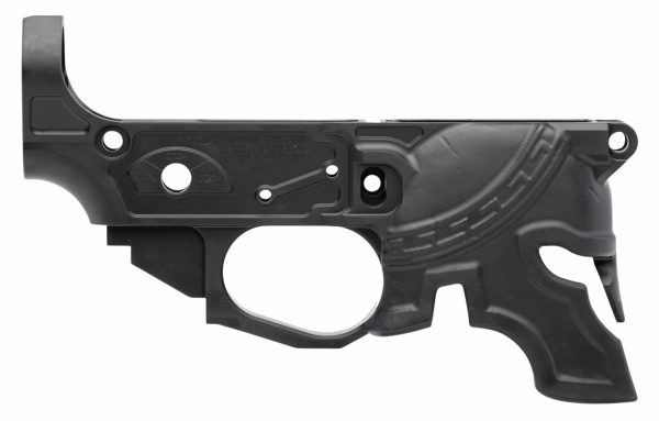 Spikes Rare Breed Spartan Stripped Lower, Multi-Cal, Black Hardcoat Anodized