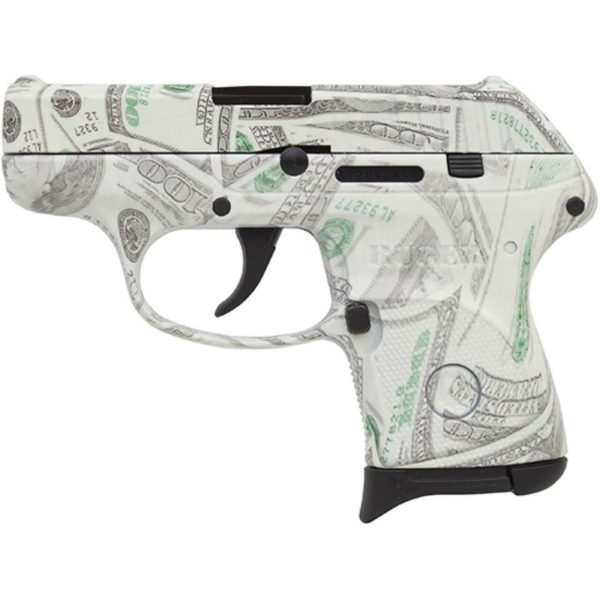 Ruger LCP 380acp 2.75" Barrel $100 Bill Glowing Camo 6rd Mag