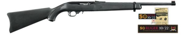 Ruger 10/22 50th Anniversary Collector's Series 22LR 18.5" Fiber Optic Sight, 10 Rd Mag