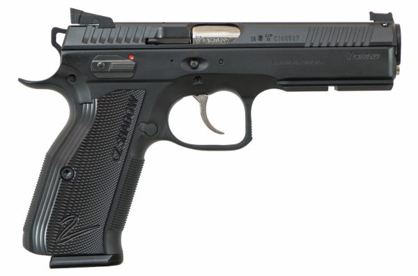 CZ SP-01 AccuShadow 2 9mm, 4.8" Barrel, Black Aluminum Grip, Black Nitride Slide, 17rd