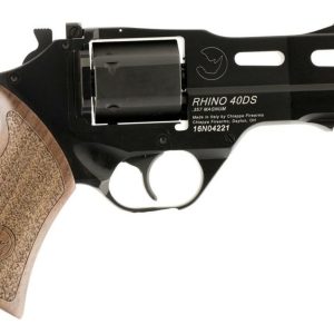 Chiappa Rhino 40DS, .357 Mag, 4", SA/DA, 6rd, Walnut Grip, Black Finish