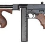 Auto Ordnance Thompson Model 1927A-1C Lightweight 45 ACP 16.5" Barrel Blue Finish Walnut Stock 30rd Stick