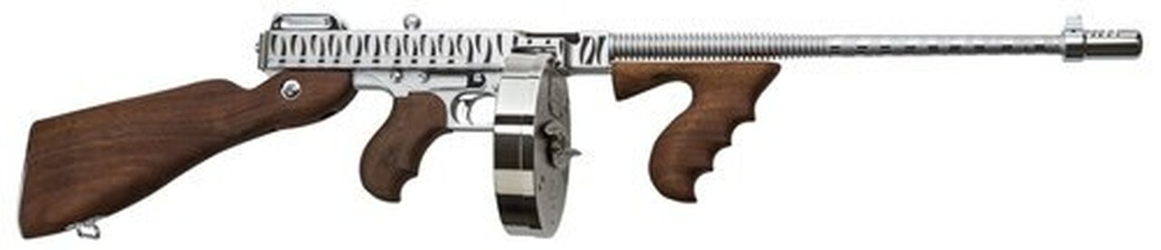 Thompson 1927-A1 Deluxe, .45 ACP, 16.5", 20rd, American Walnut, Hard-Chrome /w Tiger Stripe