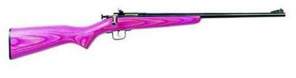 Keystone Crickett 22LR, Blued Barrel, Pink Laminate