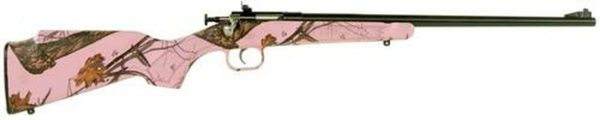 Keystone Crickett 22LR, 16.12", Bolt Action, Mossy Oak Pink Blaze Stock, Blued