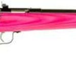 Keystone Crickett 22LR, 16.12", Pink Laminate Stock, Blued