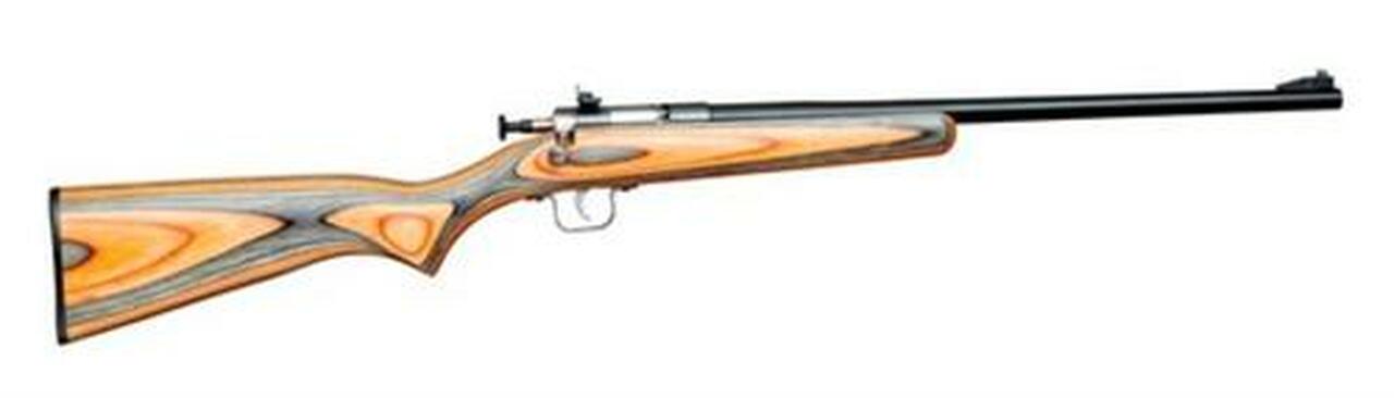 Keystone Crickett 22LR Blued/Black-Orange Laminate