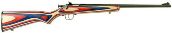Keystone Crickett 22 LR, 16.12", Red/White/Blue Laminate Stock