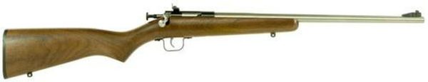 Keystone Crickett 22LR, 16.125", Walnut Stock, Stainless Steel