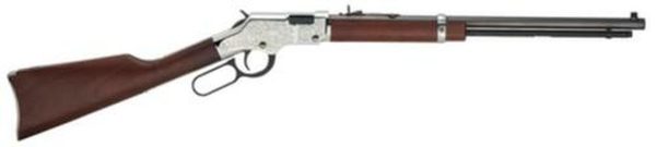 Henry Silver Eagle 22LR 20" Octagon Barrel Engraved Receiver, Fancy Walnut Stock