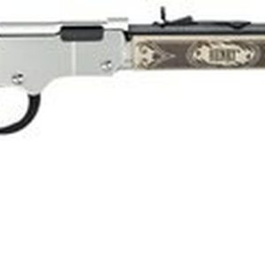 Henry Golden Boy Silver American Eagle Lever 22 Short/Long/Long Rifle 20" Octagon Barrel, Ivory Color Stock, Nickel Receiver, Capacity: 16rd LR