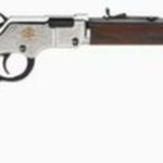 Henry American Beauty 22LR20" Barrel Blue Finish American Walnut Stock Silver Engraved, Copper Rose