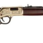 Henry American Oilman Tribute Edition .44 Mag 20" Octagonal Barrel Engraved Brass Receiver Straight-Grip American Walnut Stock 10rd