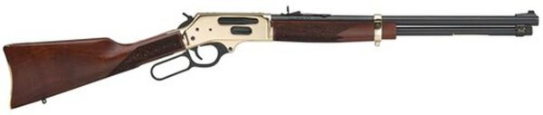 Henry Side Gate 30-30 Winchester 20" Barrel, American Walnut Stock Brass Receiver/Blued Barrel, 5rd