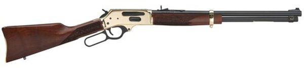 Henry Side Gate Lever 35 Remington, 20" Barrel, American Walnut Stock, Brass Receiver, Blued Barrel, 5rd